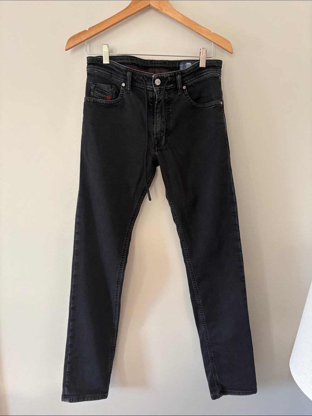 Diesel Men's Slim Straight Jeans in Black